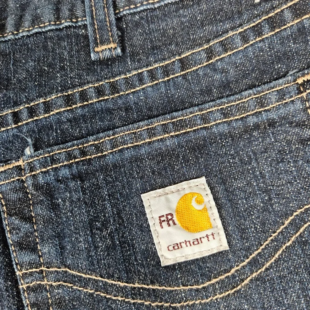 Carhartt FR Flame Resistant Jeans Men 40x34 Dark Wash Traditional Fit 101814-972
